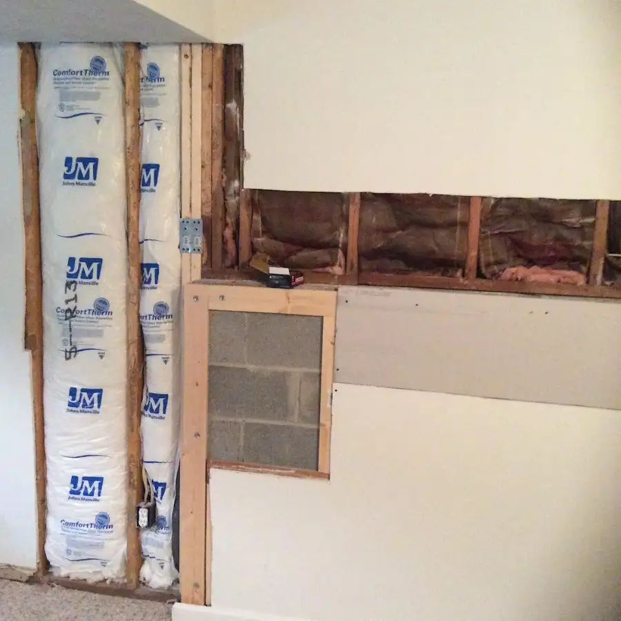 Wall insulation replacement during Contents Cleaning & Restoration in Richmond Heights